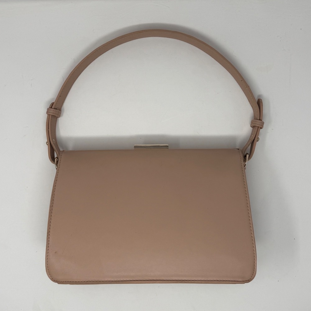 A New Day Blush Pink Structured Frame Shoulder Bag Gold Hardware RN17730